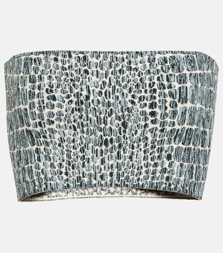 AlaÃ¯a Croc-effect bandeau top - Alaia - Modalova
