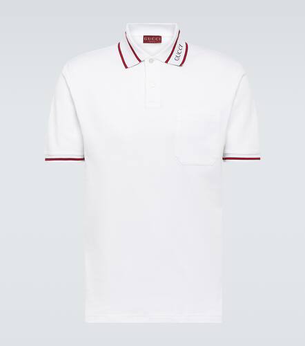 Web cotton piquÃ© polo shirt - Gucci - Modalova