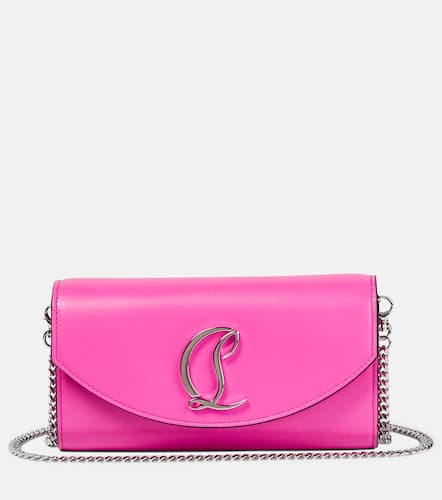 Leather wallet on chain - Christian Louboutin - Modalova