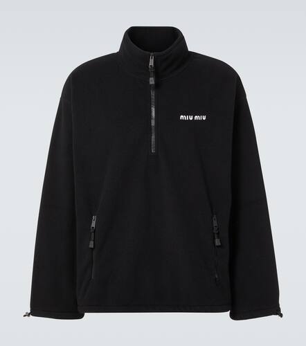 Jersey de forro polar con cremallera - Miu Miu - Modalova
