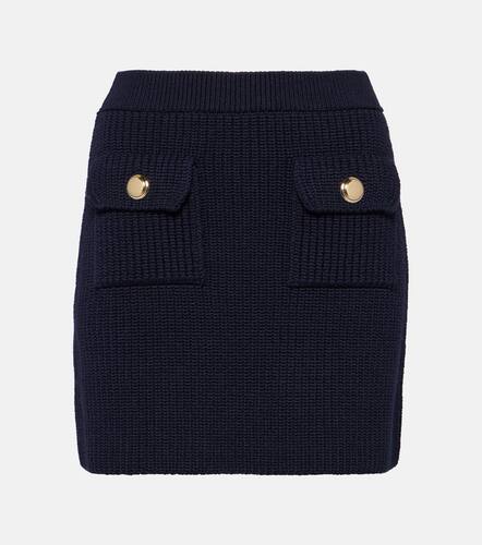 Miu Miu Ribbed-knit wool miniskirt - Miu Miu - Modalova