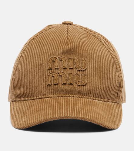 Miu Miu Cotton velvet baseball cap - Miu Miu - Modalova
