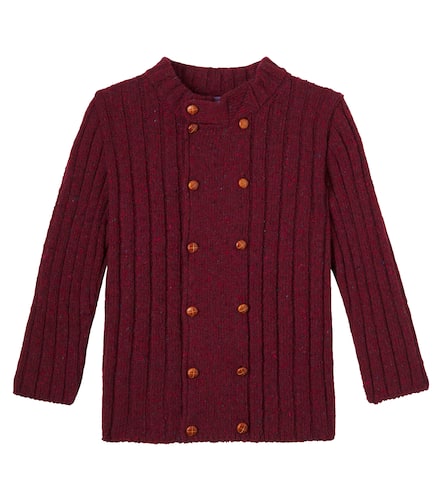 Bolo ribbed-knit wool-blend sweater - La Coqueta - Modalova