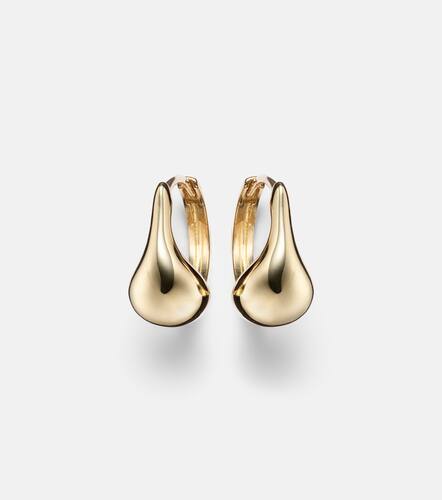 Droplet 10kt hoop earrings - Stone and Strand - Modalova