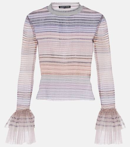 Susan Fang Printed sheer tulle top - Susan Fang - Modalova