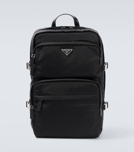 Re-Nylon leather-trimmed backpack - Prada - Modalova