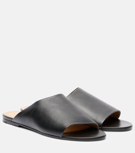 The Row Signum leather slides - The Row - Modalova