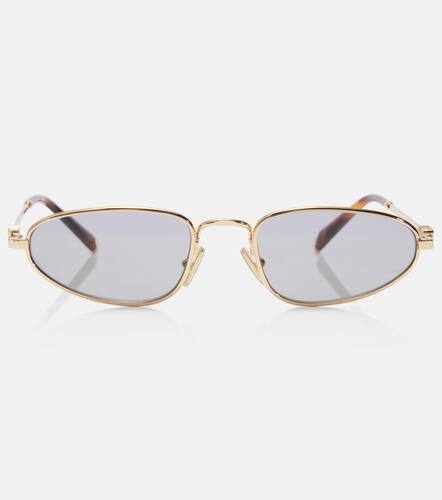 Miu Miu Logo oval sunglasses - Miu Miu - Modalova