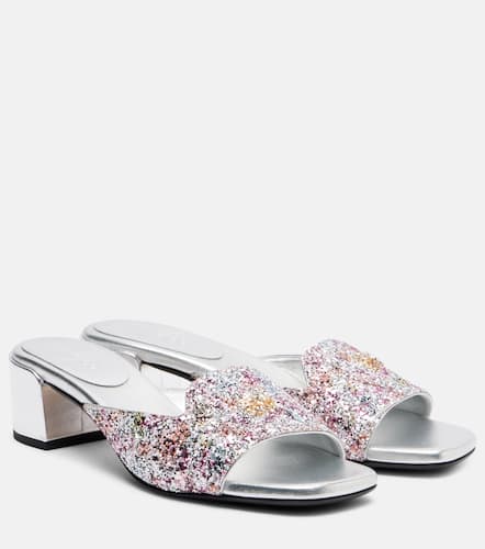 Jimmy Choo Dina 45 glitter mules - Jimmy Choo - Modalova