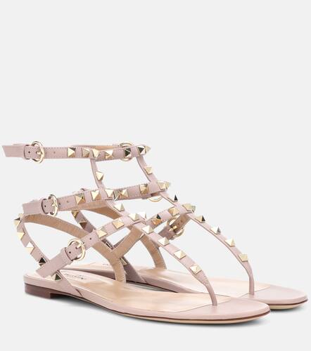 Sandali infradito Rockstud in pelle - Valentino Garavani - Modalova