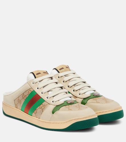 Screener GG Canvas Web Stripe mules - Gucci - Modalova