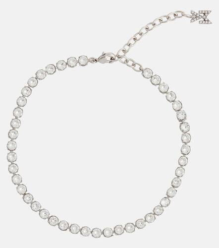 Tennis crystal-embellished anklet - Amina Muaddi - Modalova