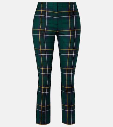 McQueen Plaid wool straight pants - McQueen - Modalova