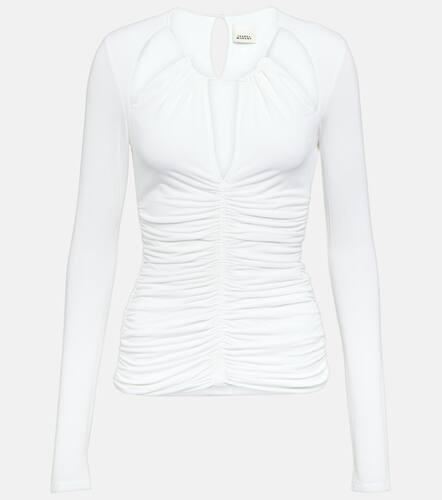 Levona cutout ruched jersey top - Isabel Marant - Modalova