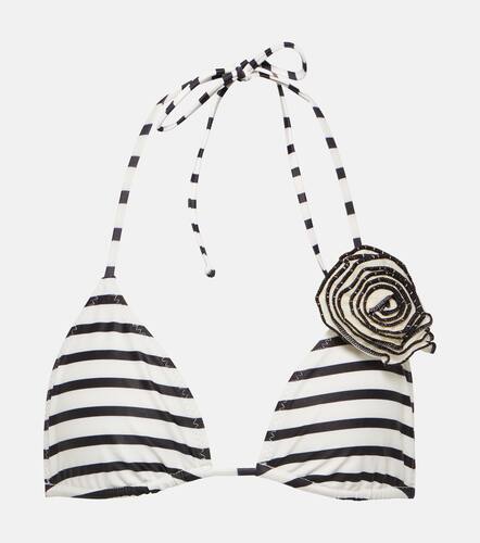 Rose floral-applique triangle bikini top - Same - Modalova
