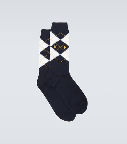 Chaussettes en jacquard de coton mlang - Kenzo - Modalova
