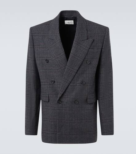 Checked wool and cashmere blazer - Saint Laurent - Modalova