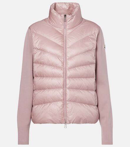 Cardigan matelass en laine vierge - Moncler - Modalova
