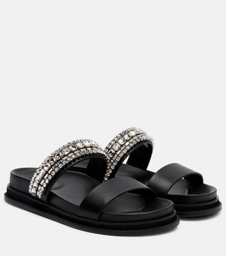 Jadi crystal-embellished leather slides - Jimmy Choo - Modalova