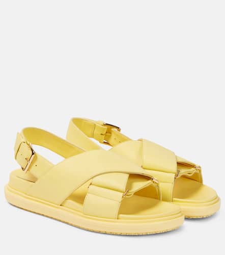 Marni Sandales Fussbett en cuir - Marni - Modalova