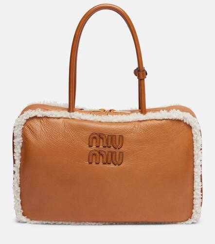 Miu Miu Beau Large leather tote bag - Miu Miu - Modalova