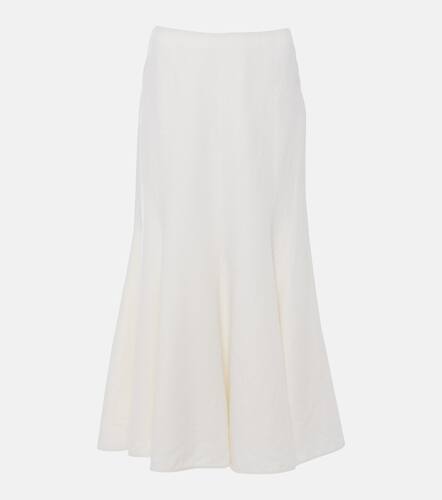 Amy linen, wool and silk midi skirt - Gabriela Hearst - Modalova