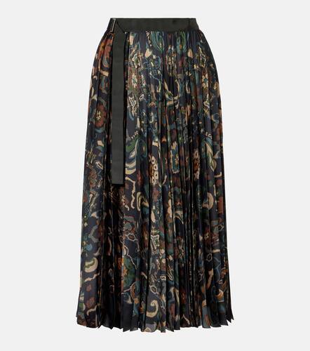 Sacai Floral pleated midi skirt - Sacai - Modalova