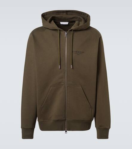 Stamp cotton fleece hoodie - Givenchy - Modalova