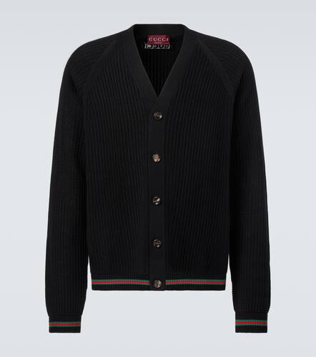 Gucci Web Stripe cotton cardigan - Gucci - Modalova