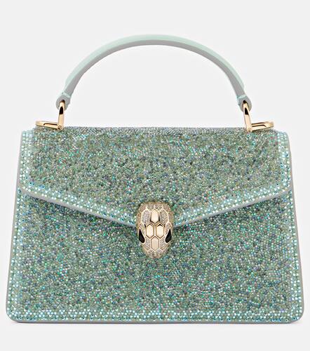 Serpenti Forever Mini suede tote bag - Bvlgari - Modalova