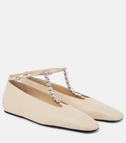 Ballerines en cuir ornes de cristaux - Jil Sander - Modalova