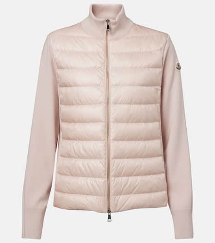 Moncler Cardigan doudoune en laine - Moncler - Modalova