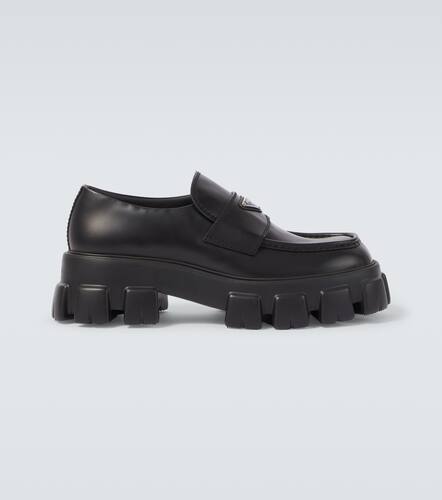 Prada Mocassins en cuir  logo - Prada - Modalova
