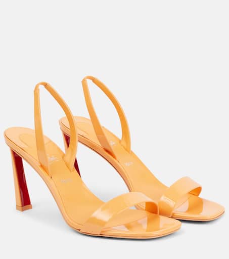 送料関税込■Christian Louboutin■O Condora 65 レザーサンダル O Condora 65 leather sandals in beige - Christian Louboutin