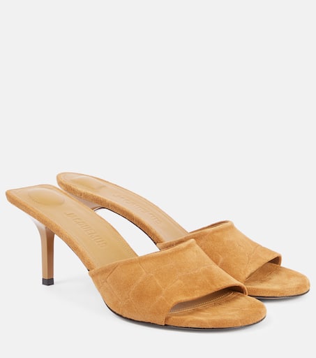 【関税込み】JACQUEMUS 'Clay' mules Jacquemus 110mm Le Doubles Mules | Black | FARFETCH