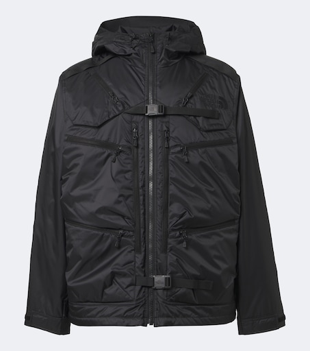x The North Face hooded technical jacket in black - Junya Watanabe