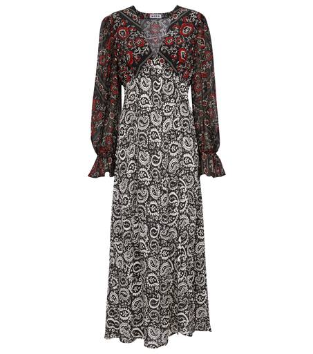 【Rixo】 Aoife paisley-printedシルクドレス Aoife paisley-printed silk dress in orange - Rixo | Mytheresa