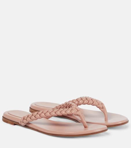 サンダル・ミュール Gianvito Rossi Braided Sandals Gianvito Rossi Braided Leather Slingback Sandals - Bergdorf