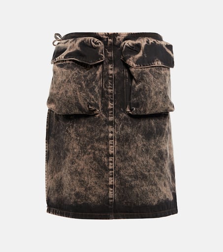 Denim midi skirt in black - Miu Miu | Mytheresa