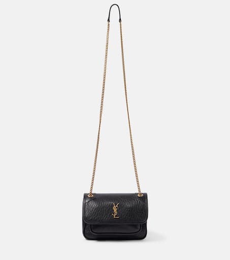 Niki Mini leather shoulder bag in black - Saint Laurent