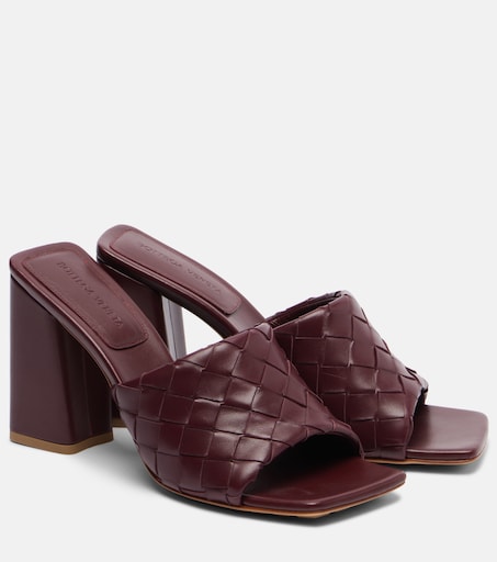Parco Intrecciato leather mules