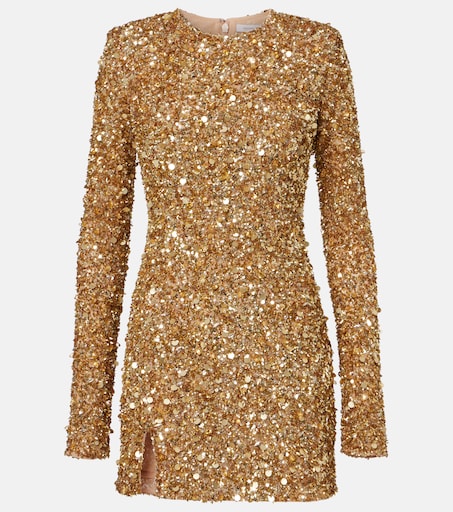 Phillipe embellished minidress in gold - Rachel Gilbert | Mytheresa