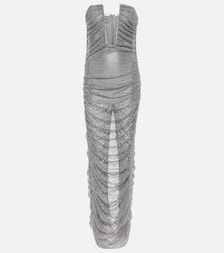 【Giuseppe Di Morabito】アシンメトリードレス Giuseppe Di Morabito Mesh Drapped Asymmetric Dress with