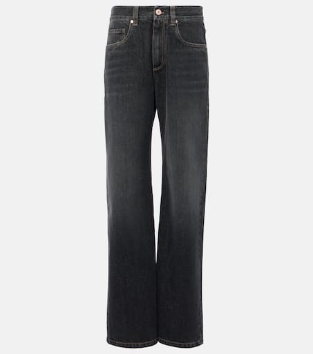 パンツ BRUNELLO CUCINELLI Woman Pants Black M19122699 C101 Brunello Cucinelli - Black Monili Belt Loop Ankle Straight