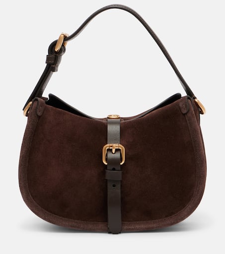 ショルダーバッグ・ポシェット ETRO Woman Crossbody bags Brown WP1C0014AE248 S9865 Pony Small suede crossbody bag in brown - Etro | Mytheresa