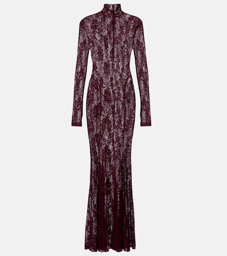 chinese dress ladies Black Lace Panel Turtleneck Dress – Maison-B-More Global Store main image 0