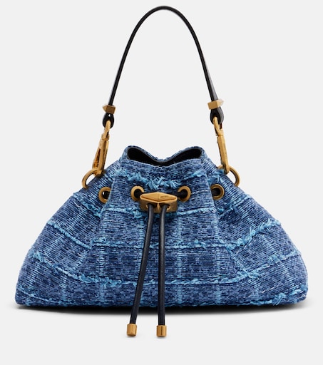 Cinch Small bucket bag in blue - Jimmy Choo | Mytheresa