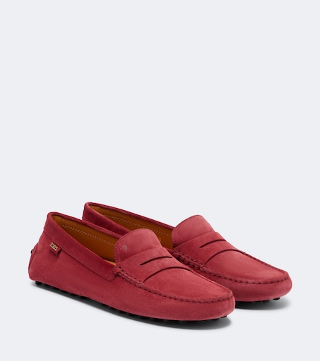 TOD'S 고미노 스웨이드 드라이빙 슈즈