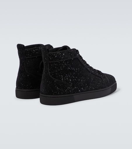 Louboutin high top shop suede