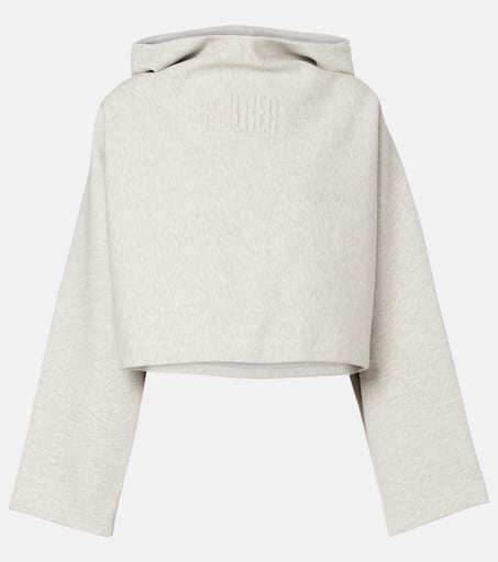 ミュージシャン Perfume Embossed Logo Cropped Hoodie Cropped embossed logo cotton hoodie in grey - Jean Paul